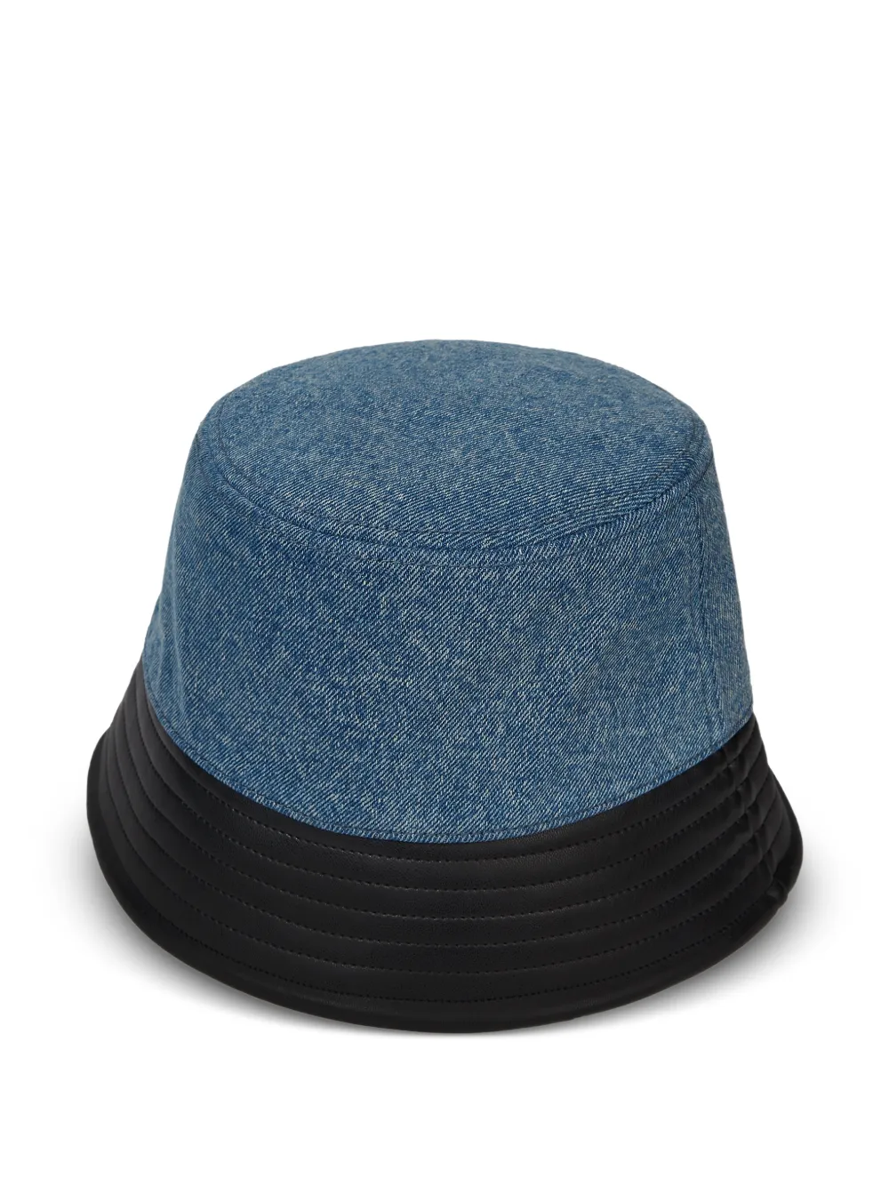 Karl Lagerfeld Jeans Vissershoed met logoplakkaat Blauw
