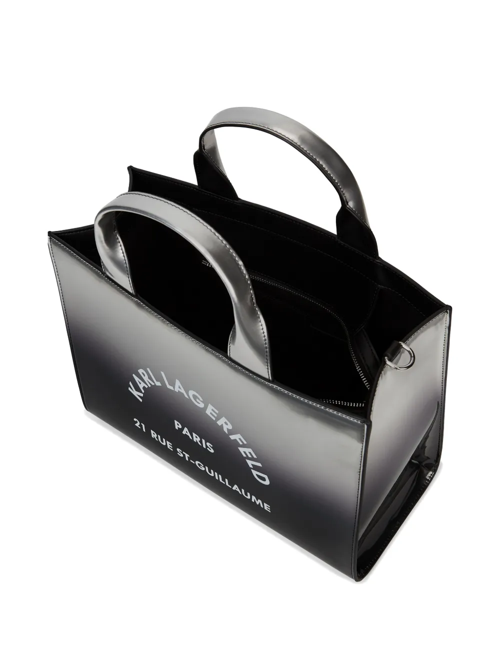 Karl Lagerfeld Medium Rue St-Guillaume dégradé shopper Zilver