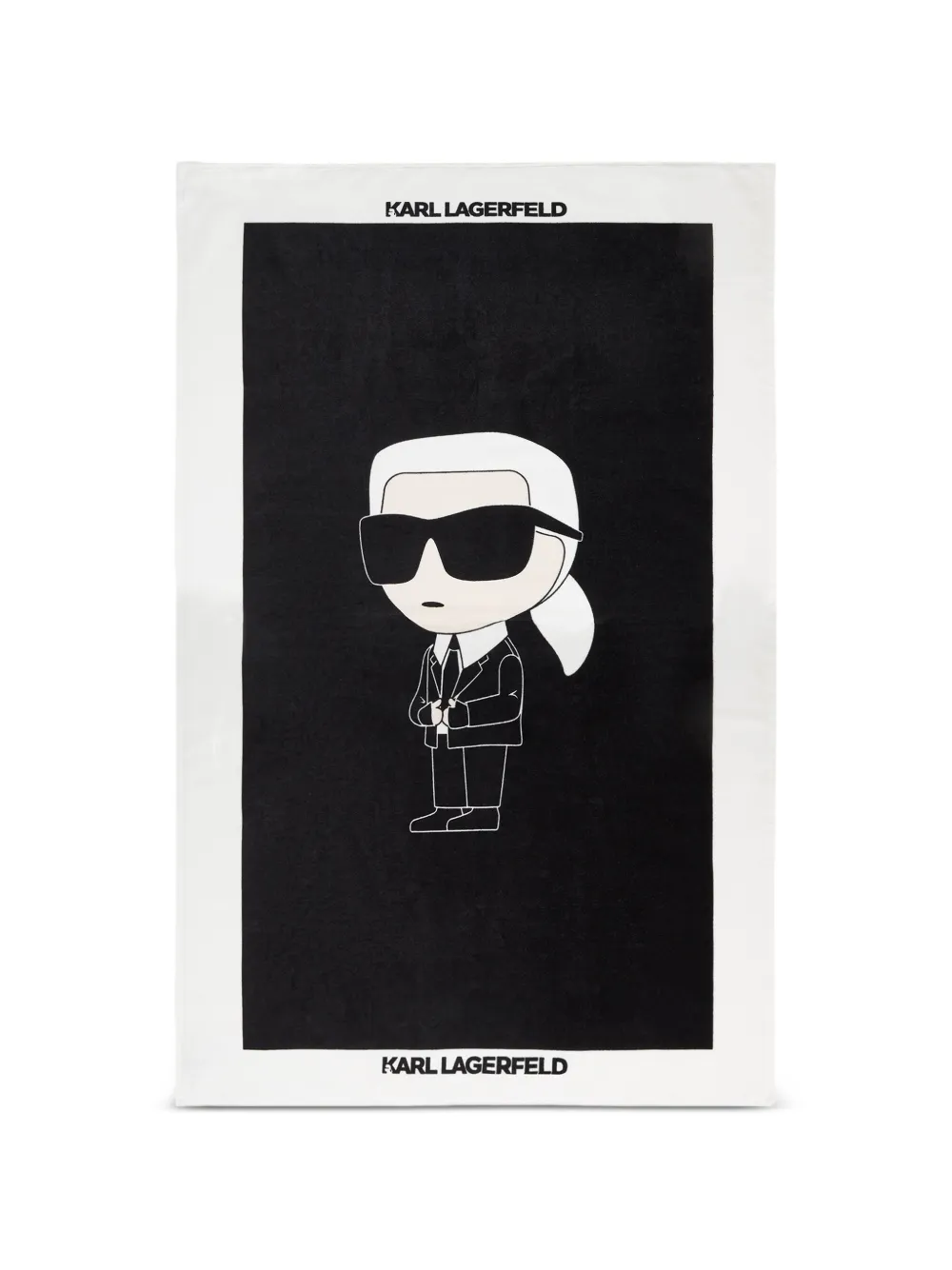 Karl Lagerfeld Ikon beach towel - Schwarz
