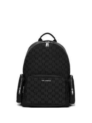 MCM Stark モノグラム バックパック | ブラック | FARFETCH JP