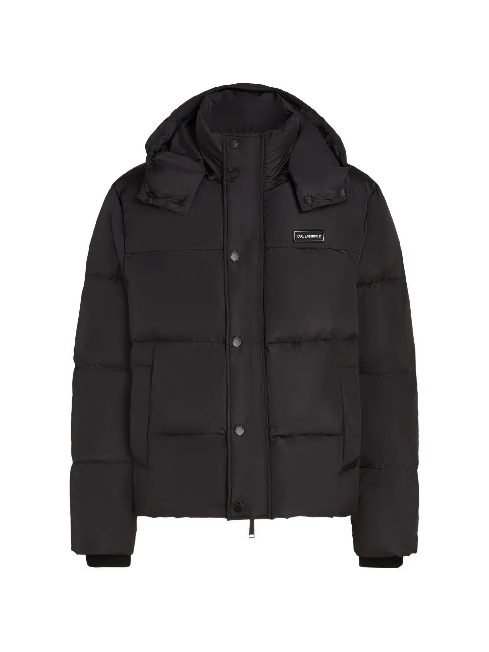 Karl Lagerfeld hooded padded jacket - Nero
