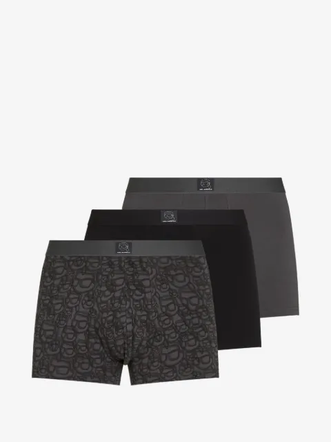 Karl Lagerfeld Ikon all-over print boxers (set of three)