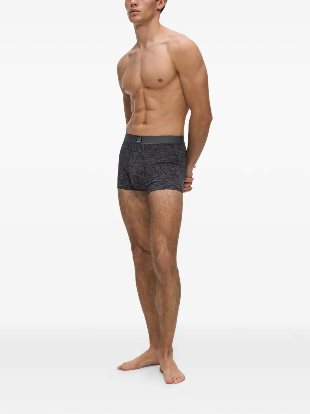 Karl Lagerfeld Drie Ikon boxershorts met print Grijs