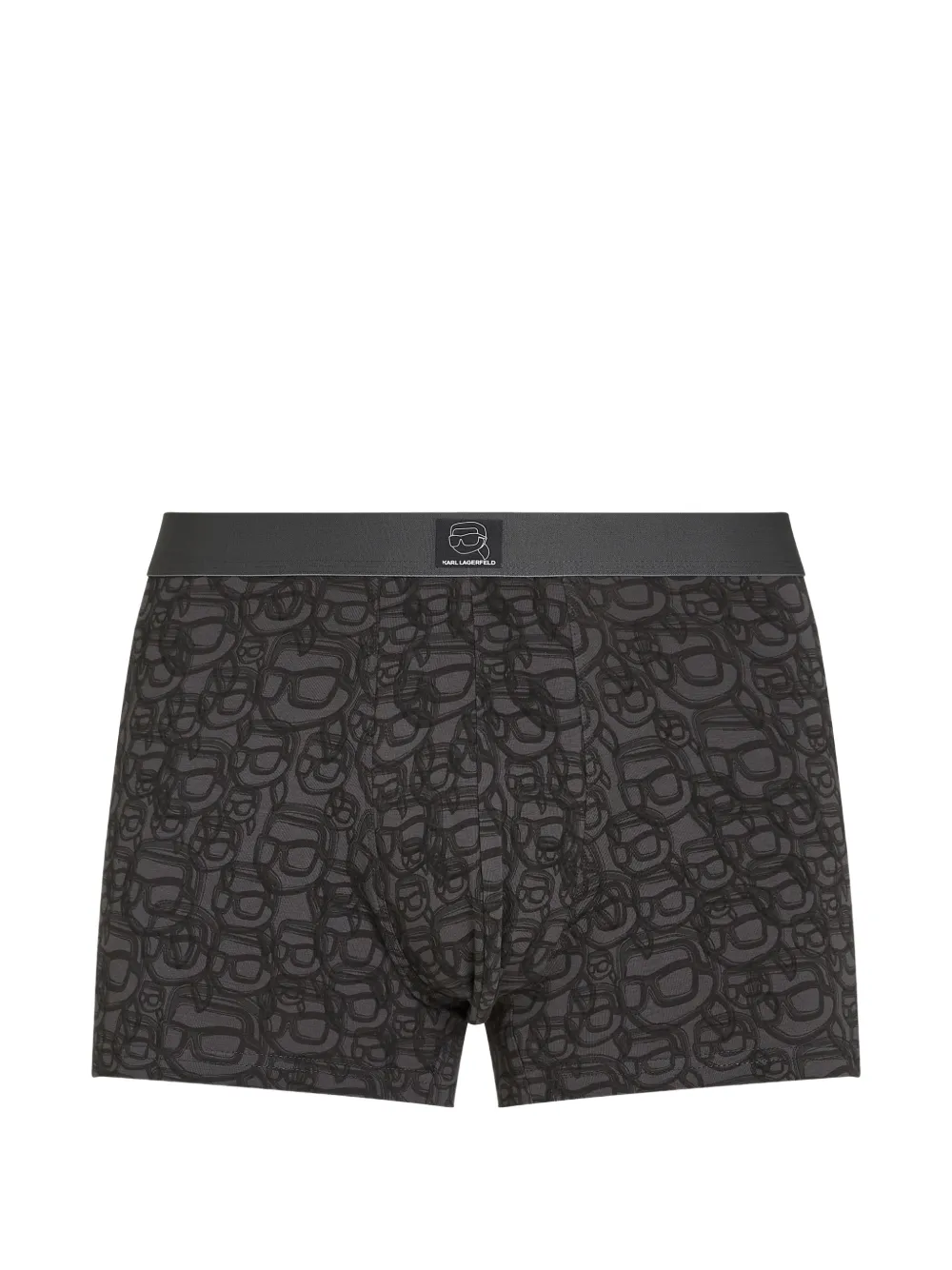 Karl Lagerfeld Drie Ikon boxershorts met print Grijs