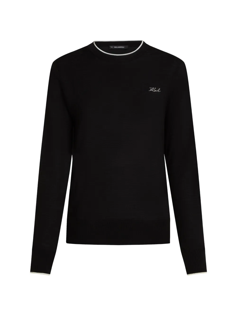 Karl Lagerfeld merino-wool sweater - Nero
