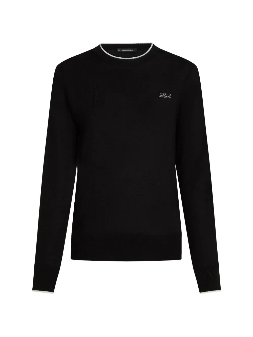 Karl Lagerfeld merino-wool sweater - Nero