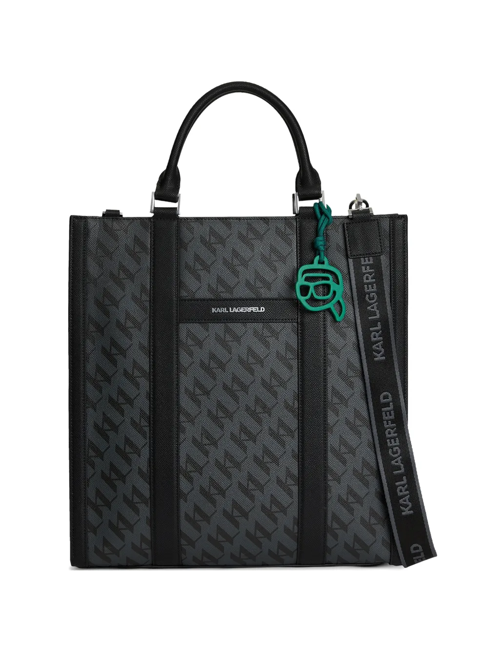 Karl Lagerfeld Ikon Monogram tote bag - Grigio