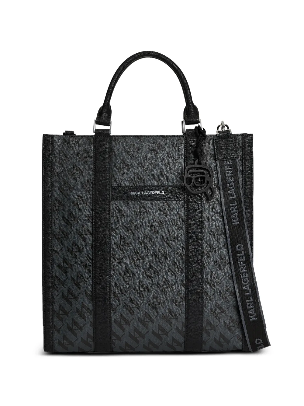 Karl Lagerfeld Ikon Monogram tote bag - Grey
