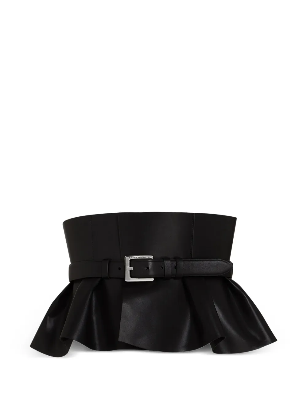 Karl Lagerfeld corset peplum belt - Nero