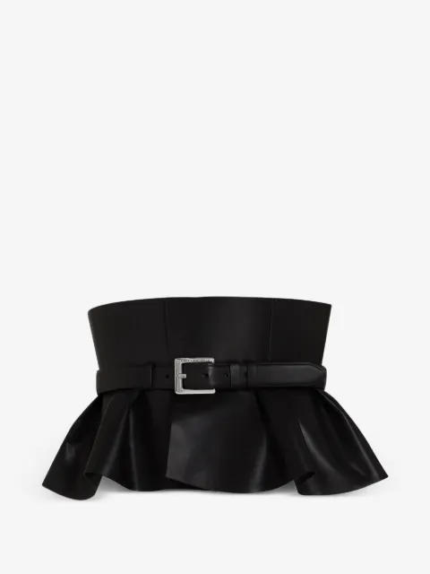 Karl Lagerfeld cinturón estilo corset de piel