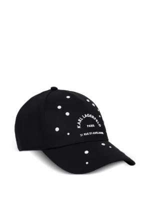 GANNI ロゴ キャップ | ブラック | FARFETCH JP
