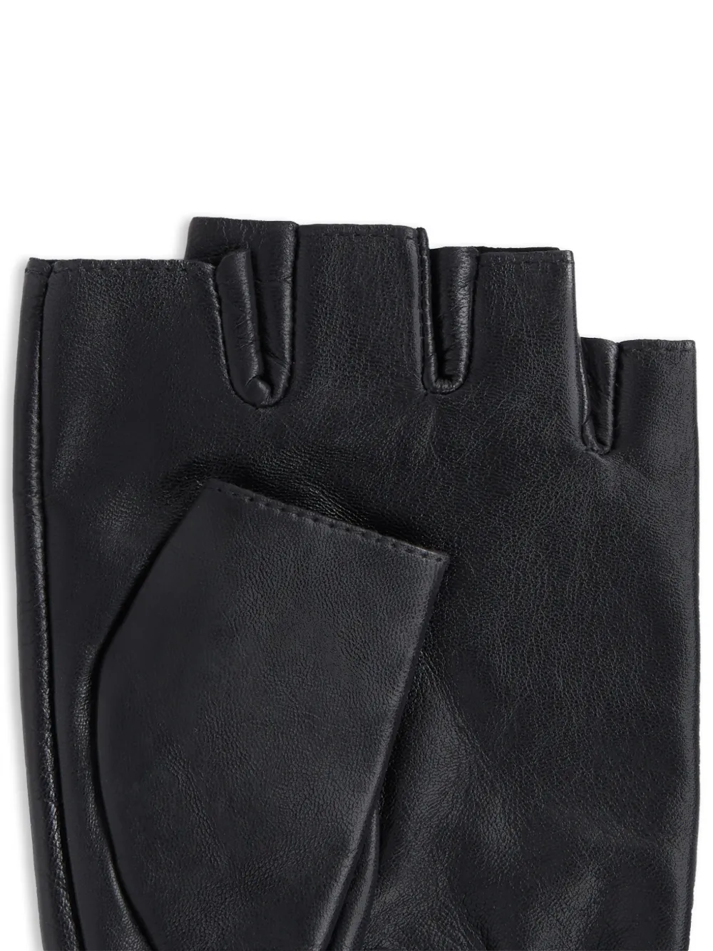 Karl Lagerfeld Ikon vingerloze handschoenen met bedel Zwart
