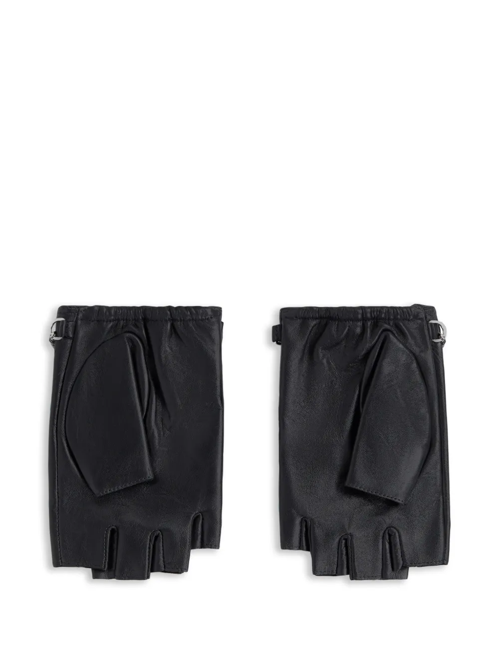Karl Lagerfeld Ikon vingerloze handschoenen met bedel Zwart