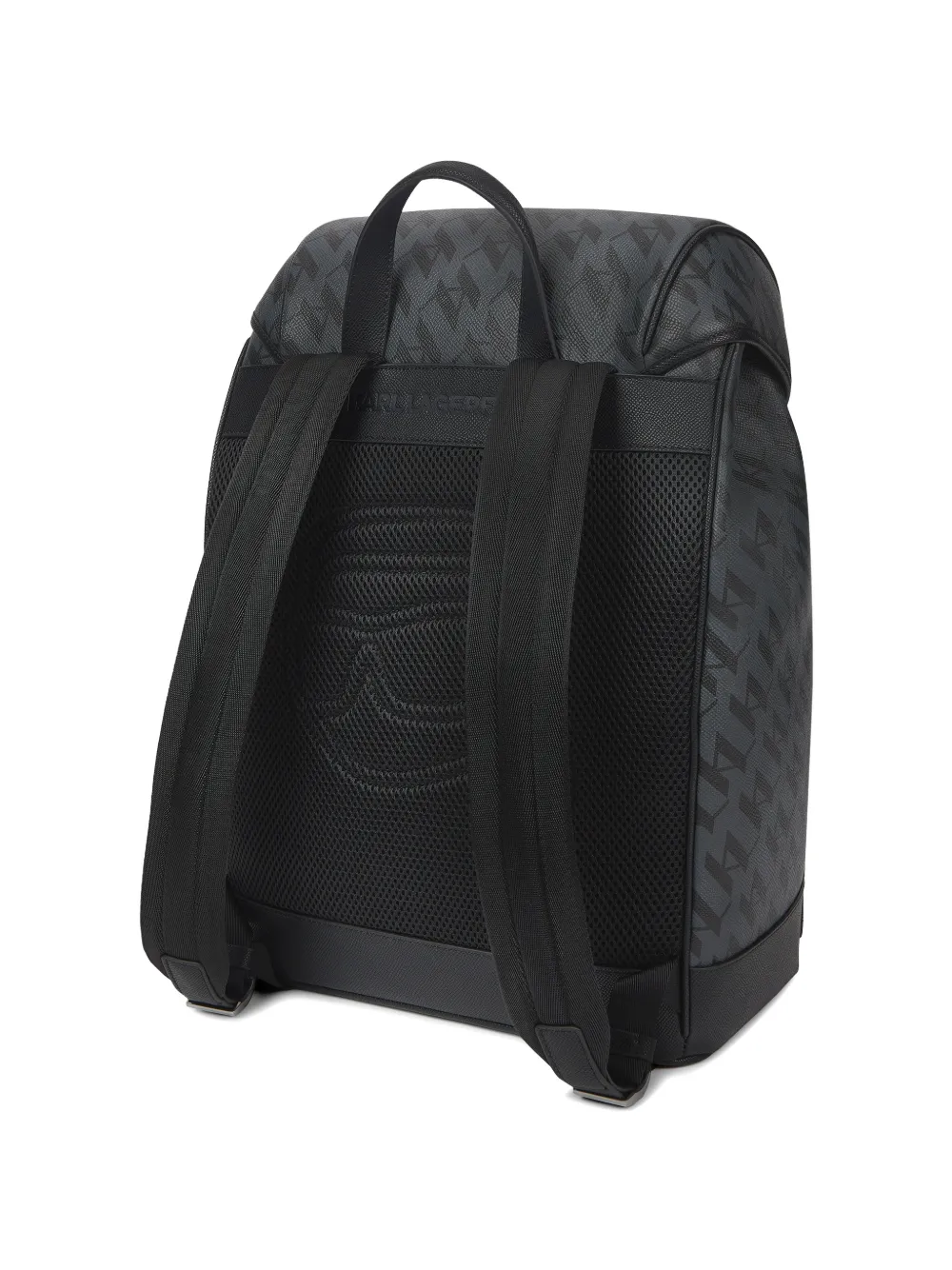 Karl Lagerfeld Ikon Monogram rugzak Zwart