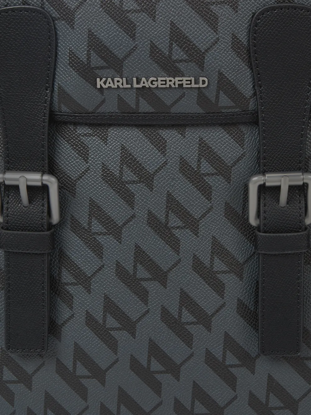 Karl Lagerfeld Ikon Monogram rugzak Zwart