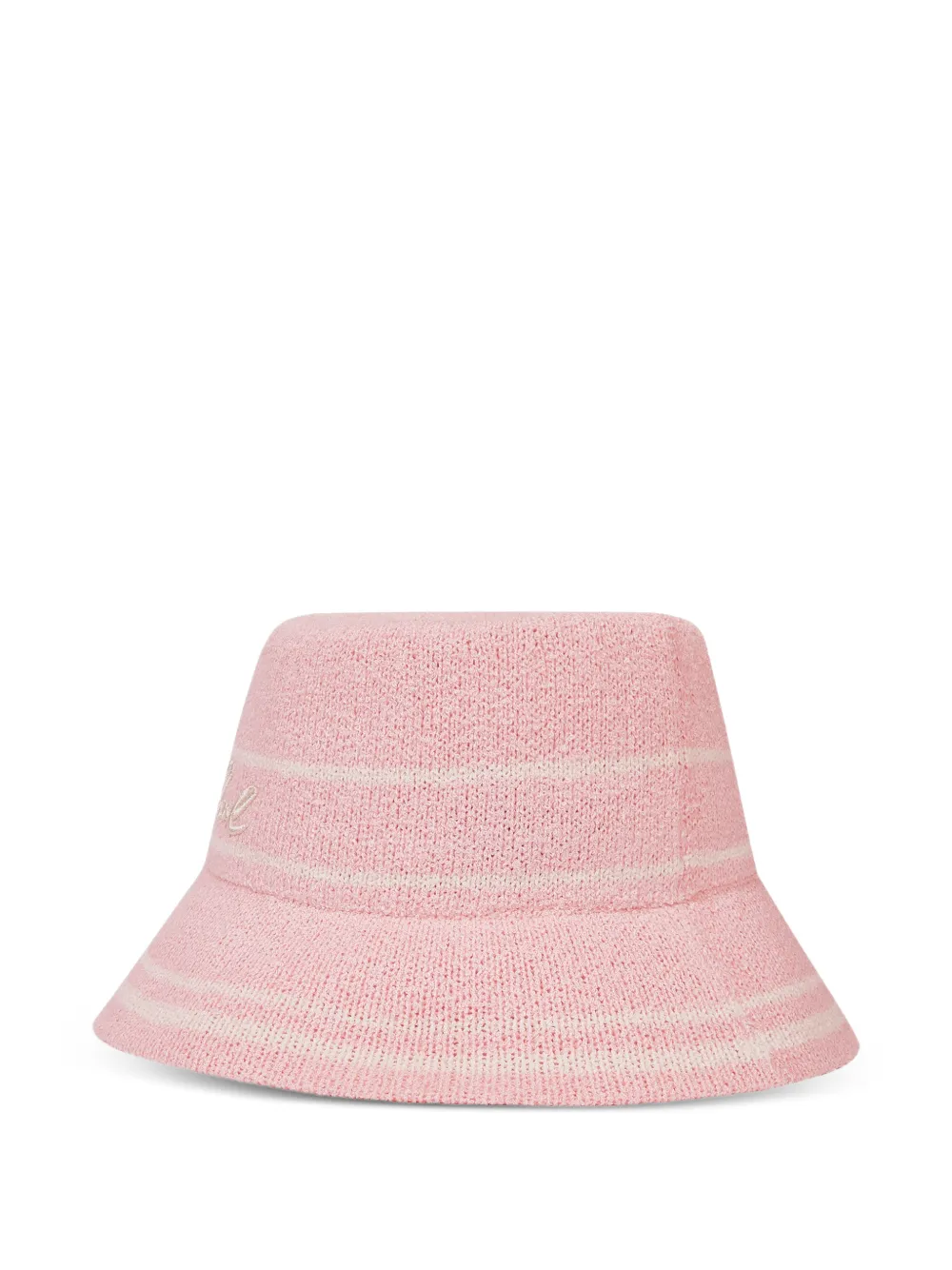 Karl Lagerfeld Signature gebreide vissershoed Roze