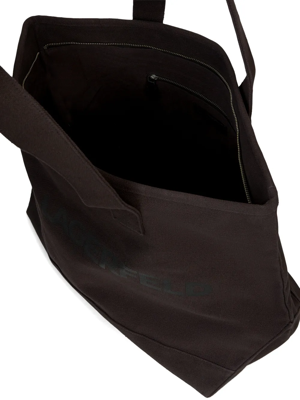 Karl Lagerfeld Shopper met logoprint Bruin