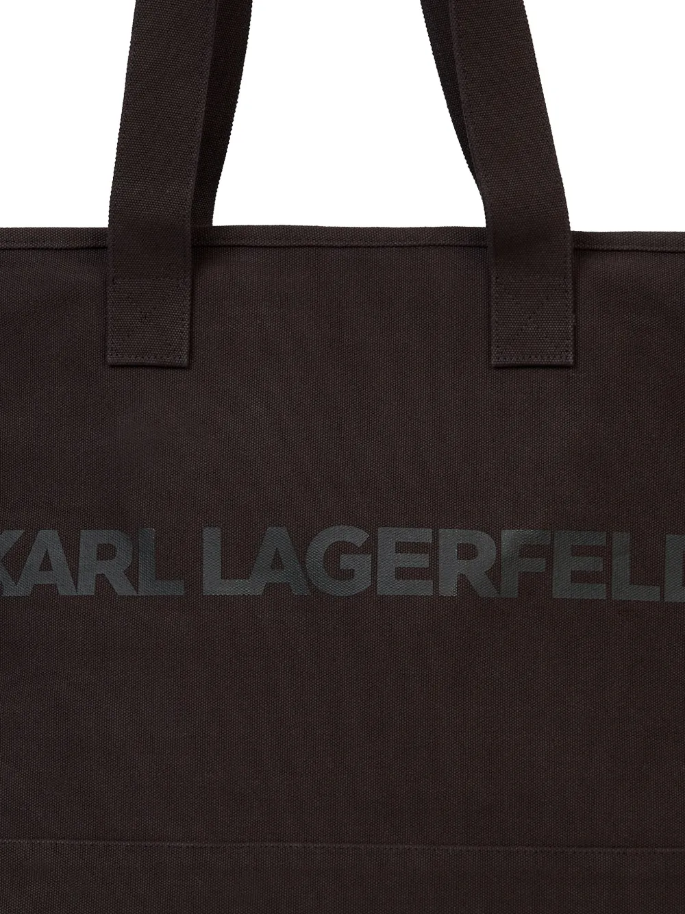 Karl Lagerfeld Shopper met logoprint Bruin