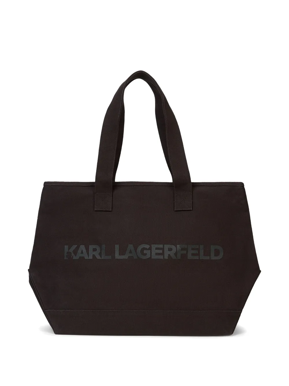 Karl Lagerfeld logo-print tote bag - Marrone
