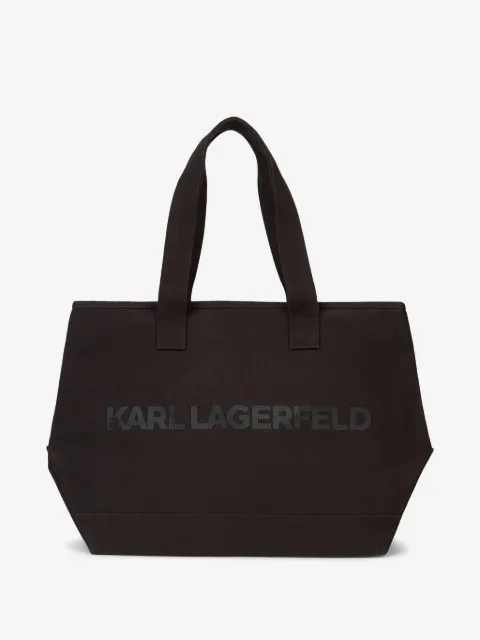 Karl Lagerfeld 로고 프린트 토트 백