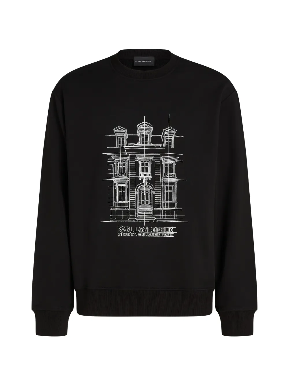 Karl Lagerfeld Rue St-Guillaume printed sweatshirt - Nero