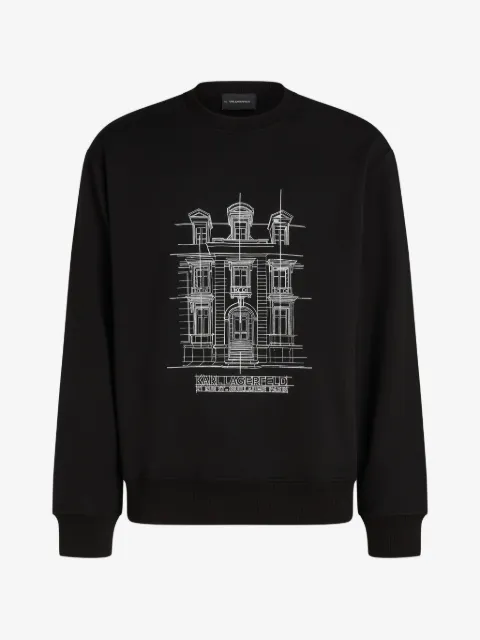 Karl Lagerfeld Rue St-Guillaume printed sweatshirt