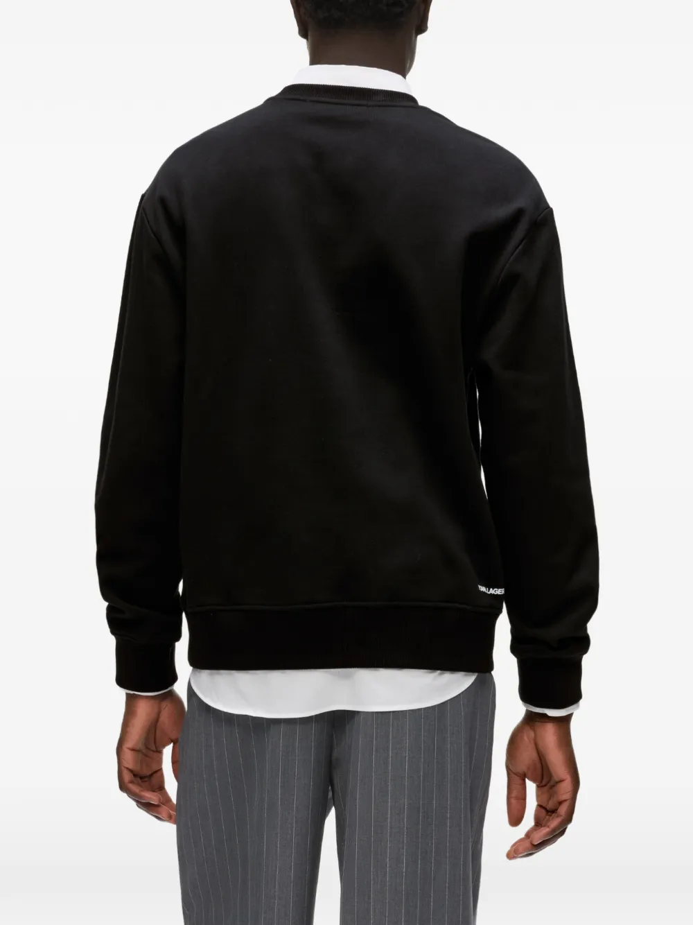 Karl Lagerfeld Rue St-Guillaume sweater met print Zwart