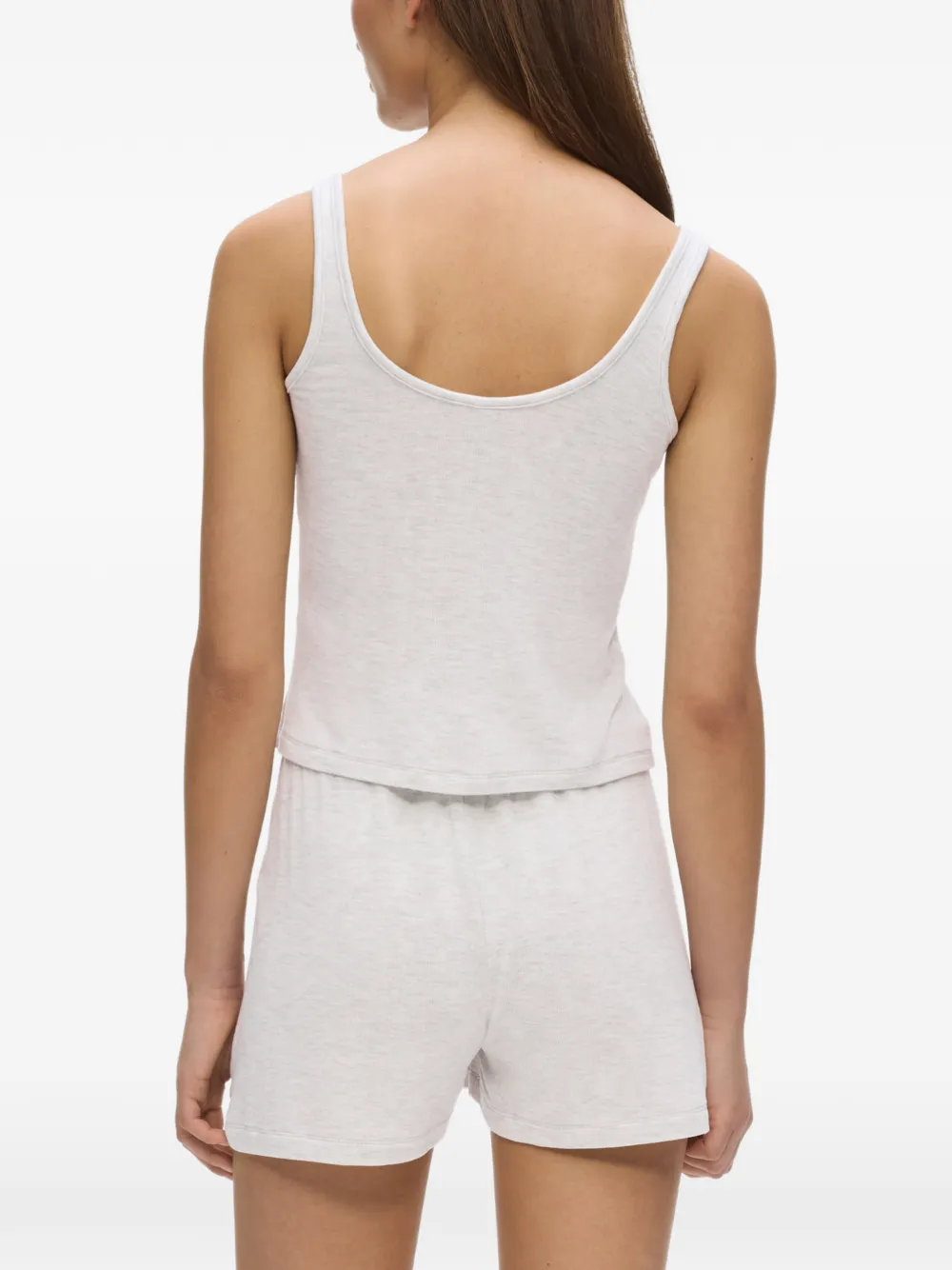 Karl Lagerfeld Shorts met geborduurd logo Grijs