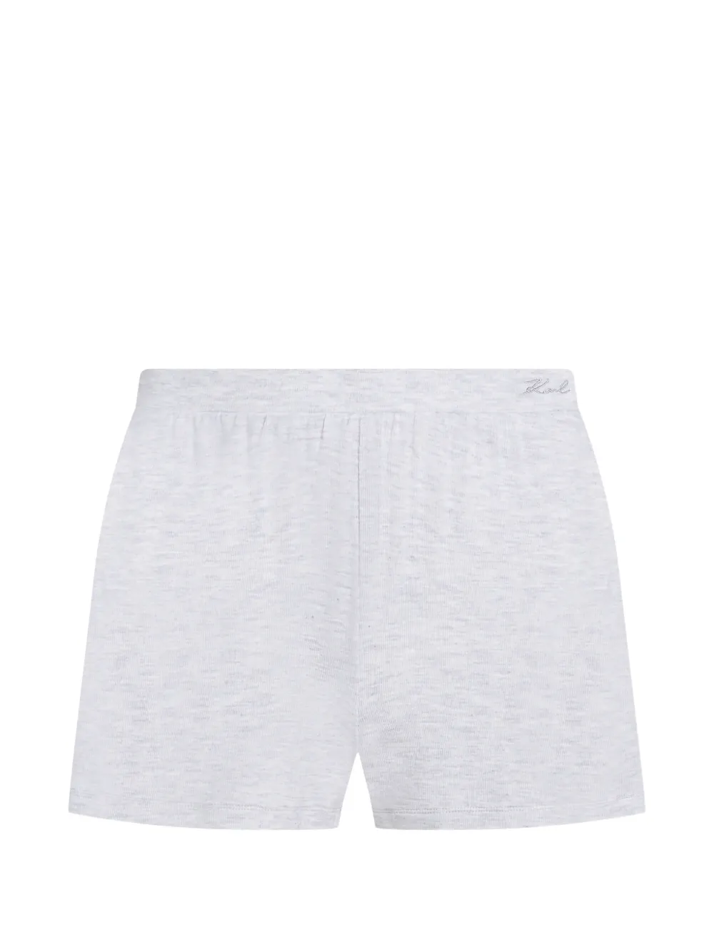 Karl Lagerfeld Shorts con ricamo - Grigio
