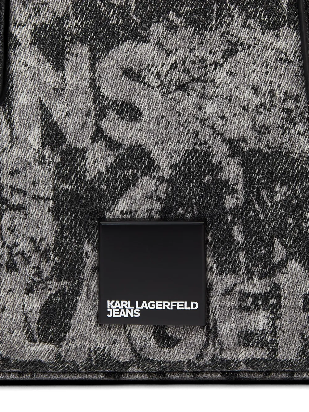 Karl Lagerfeld Jeans Bowlingtas met logo-print Grijs