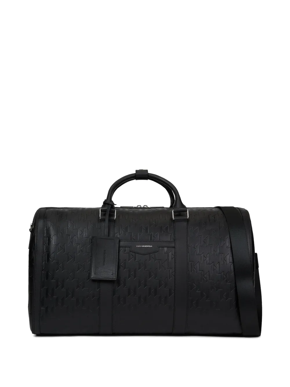 Karl Lagerfeld Borsone K/Loom in pelle - Nero