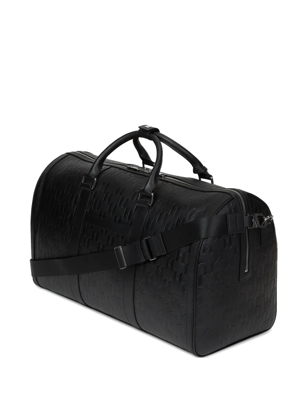 Karl Lagerfeld K Loom leren duffeltas Zwart