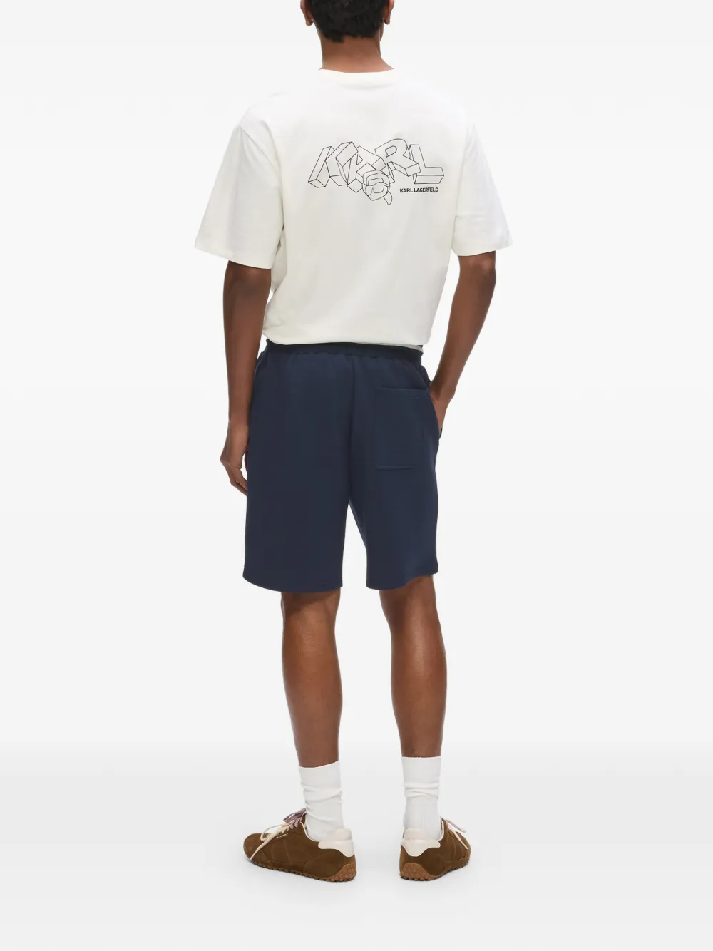 Karl Lagerfeld Ikon trainingsshorts Blauw