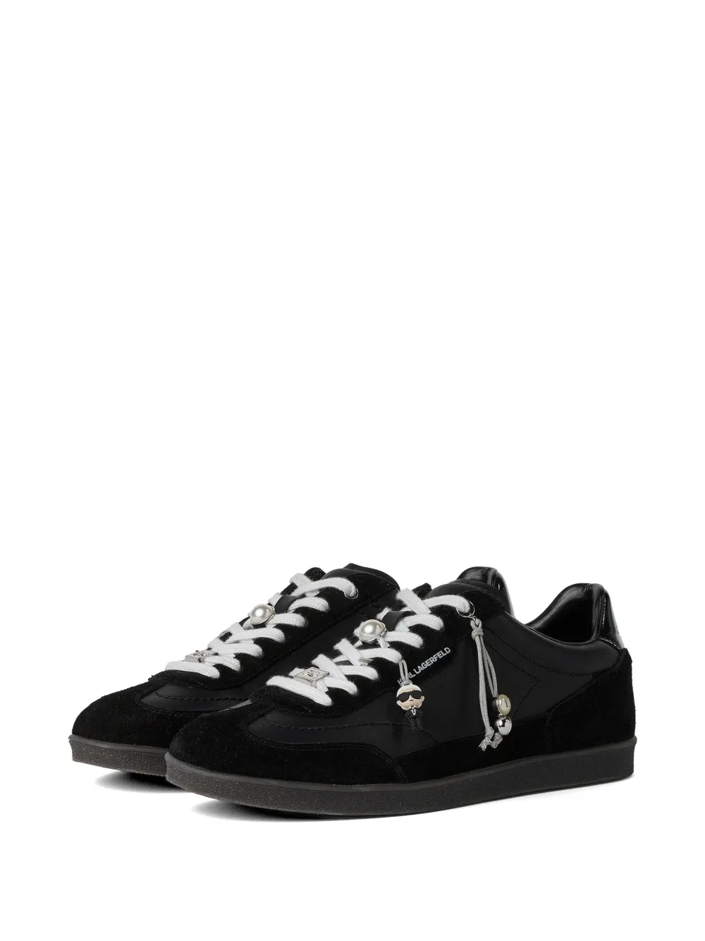 Karl Lagerfeld Kandidate sneakers verfraaid met bedel Zwart