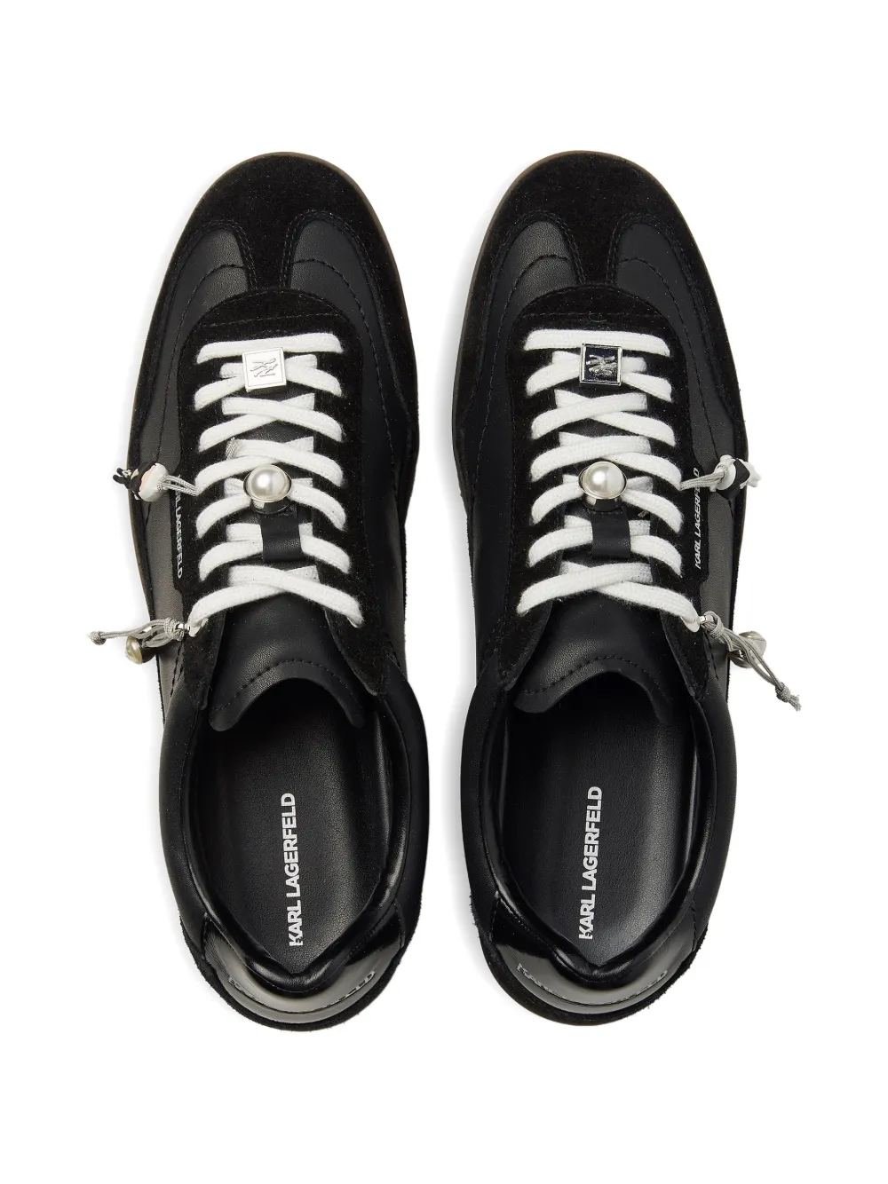 Karl Lagerfeld Kandidate sneakers verfraaid met bedel Zwart