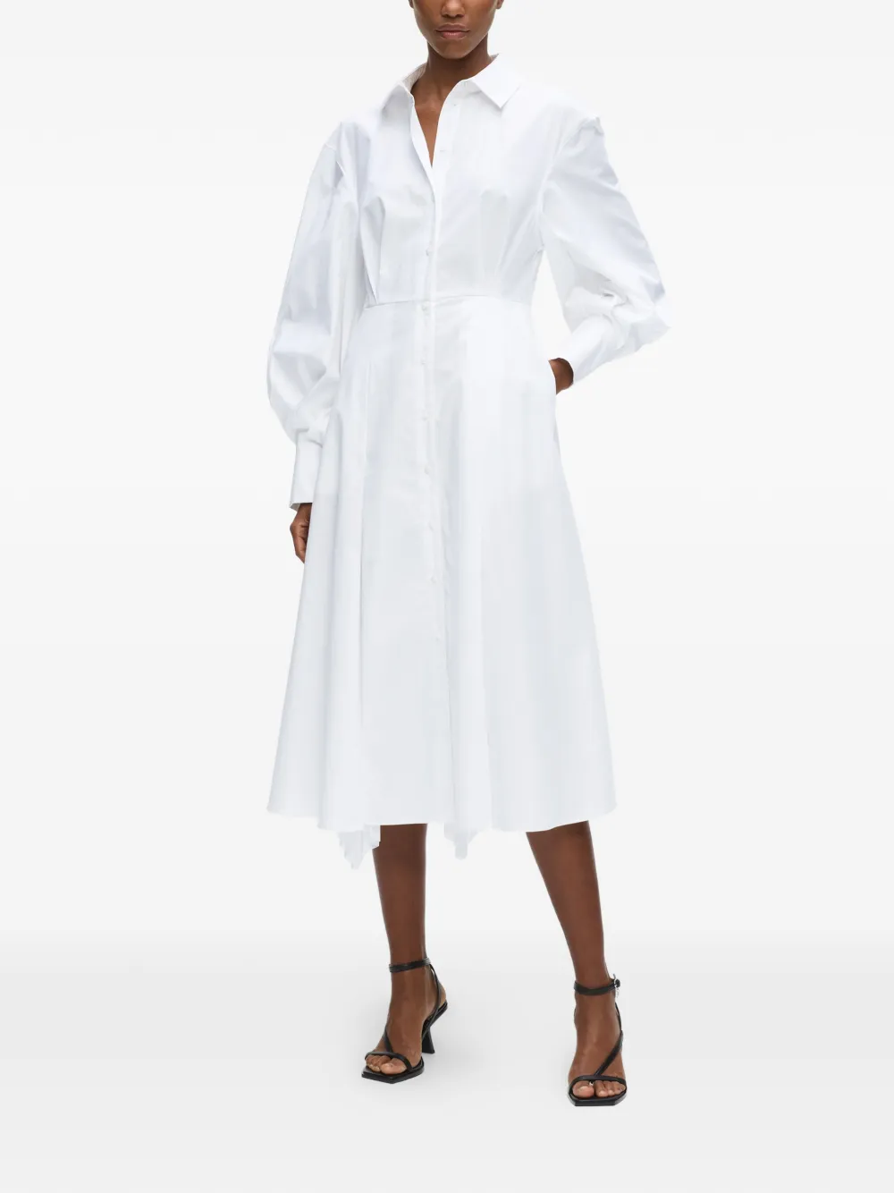 Karl Lagerfeld Geplooide blousejurk Wit