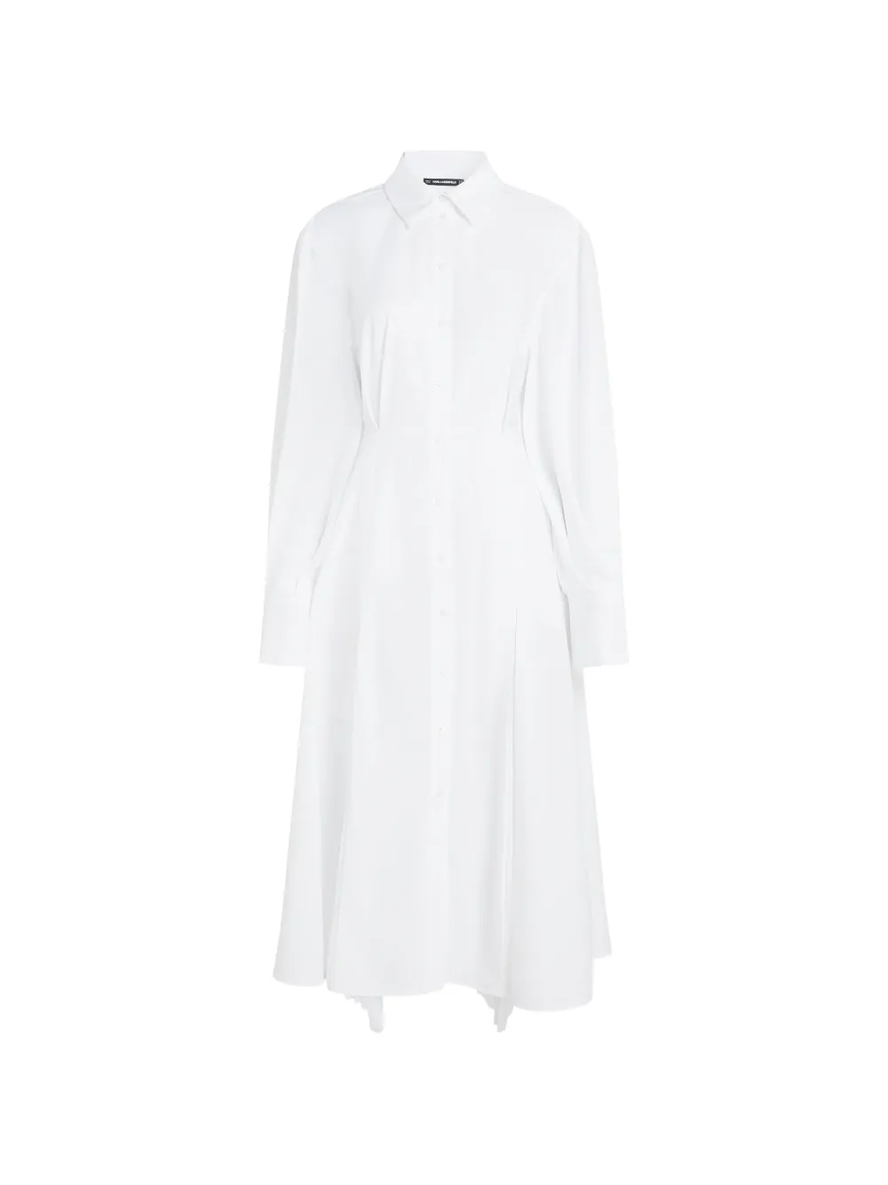Karl Lagerfeld Hemdkleid mit Falten - Weiß
