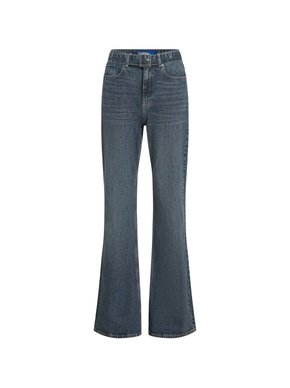 Karl Lagerfeld Jeans belted flared jeans - Blu