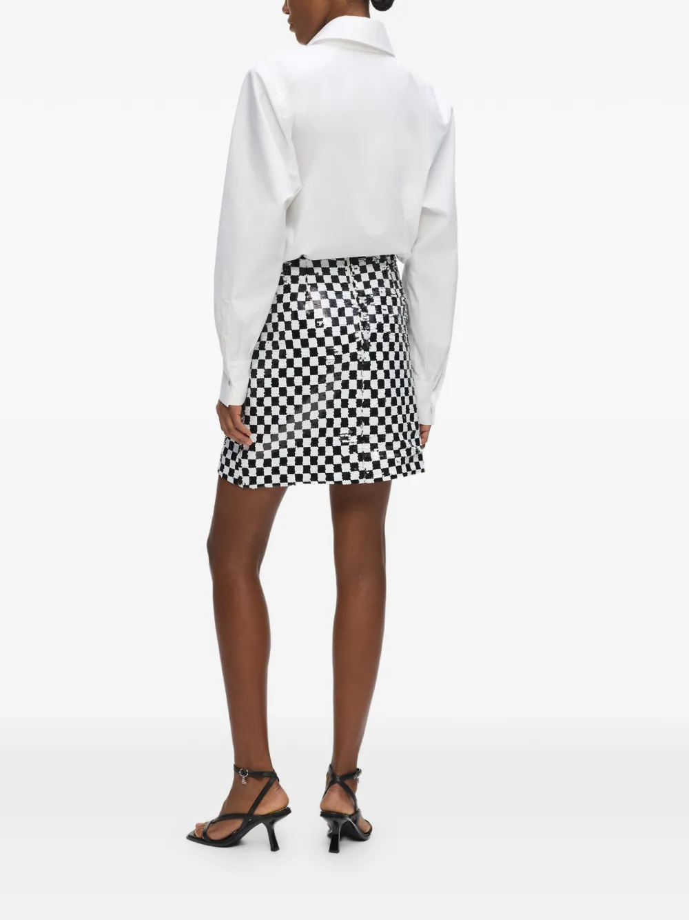 Karl Lagerfeld Geruite mini-rok Wit