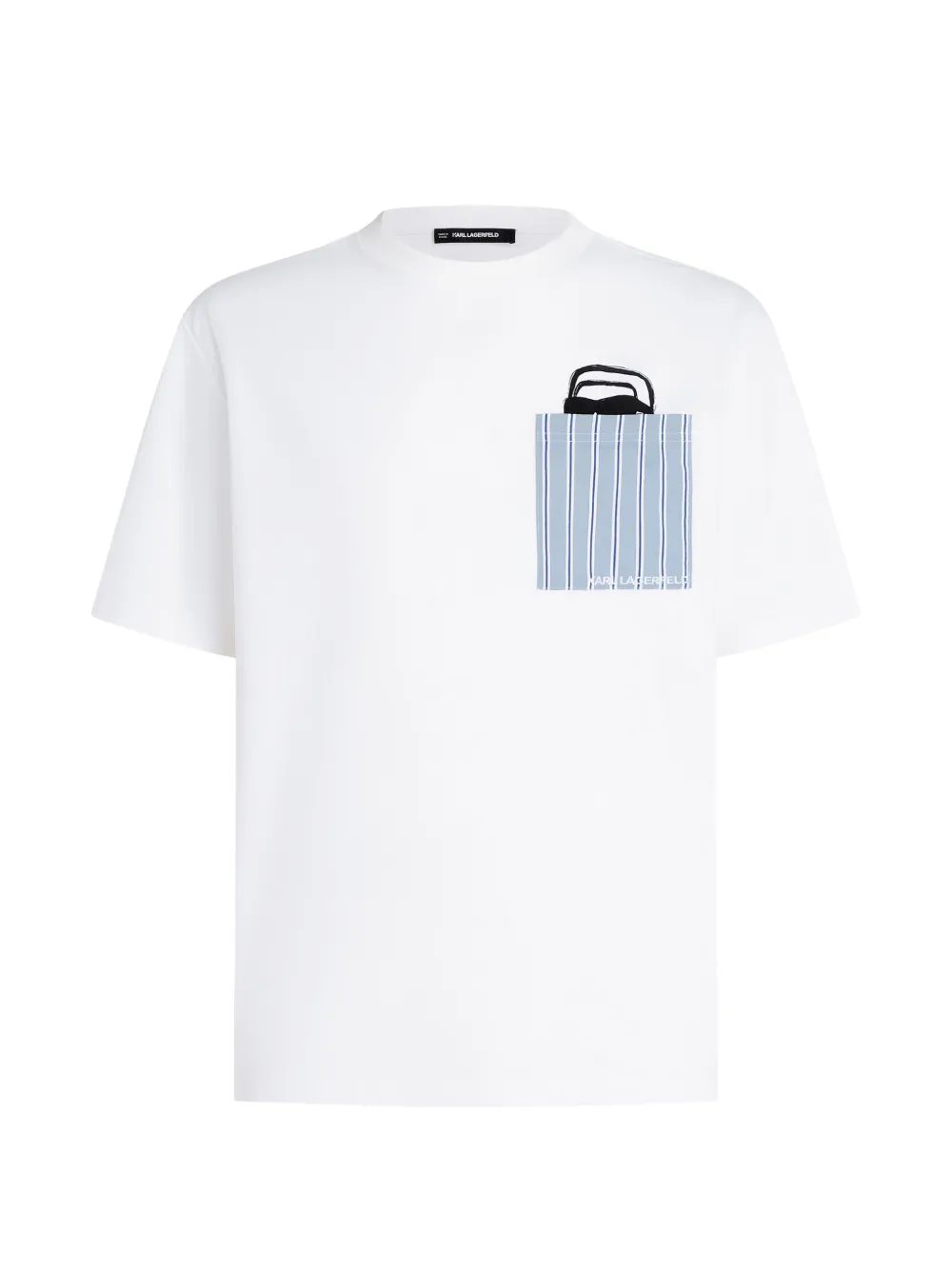 Karl Lagerfeld T-shirt a righe - Bianco