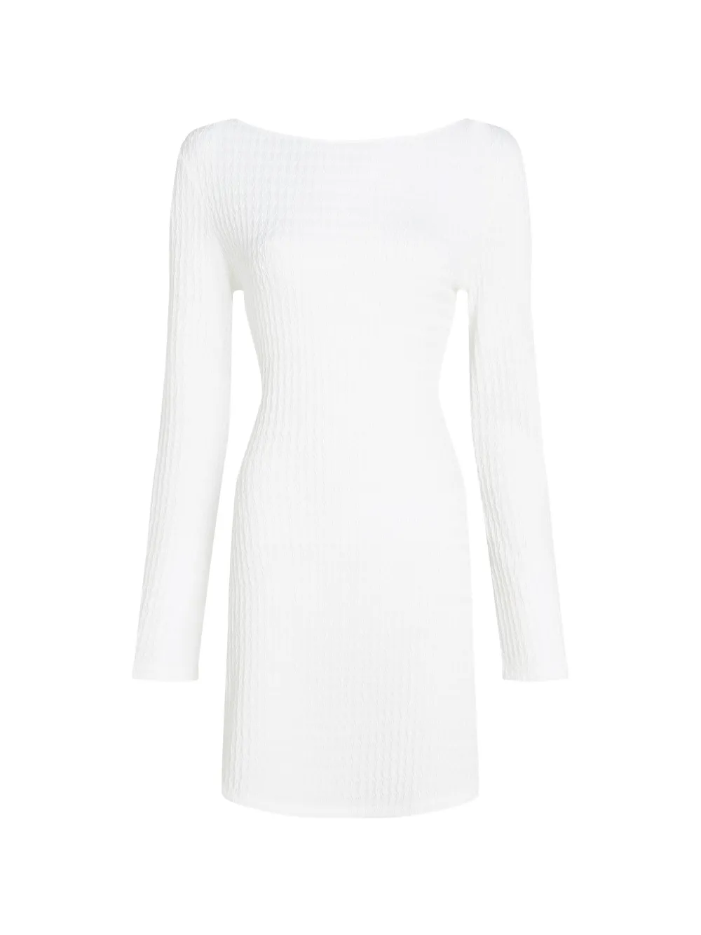 Karl Lagerfeld textured faux-pearl beach dress - Weiß
