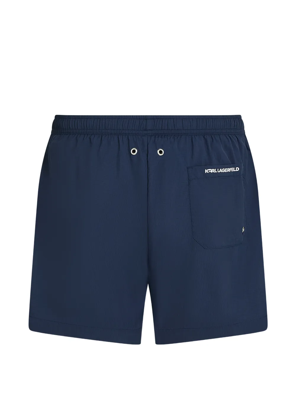 Karl Lagerfeld Ikon zwembroek met logodetail Blauw