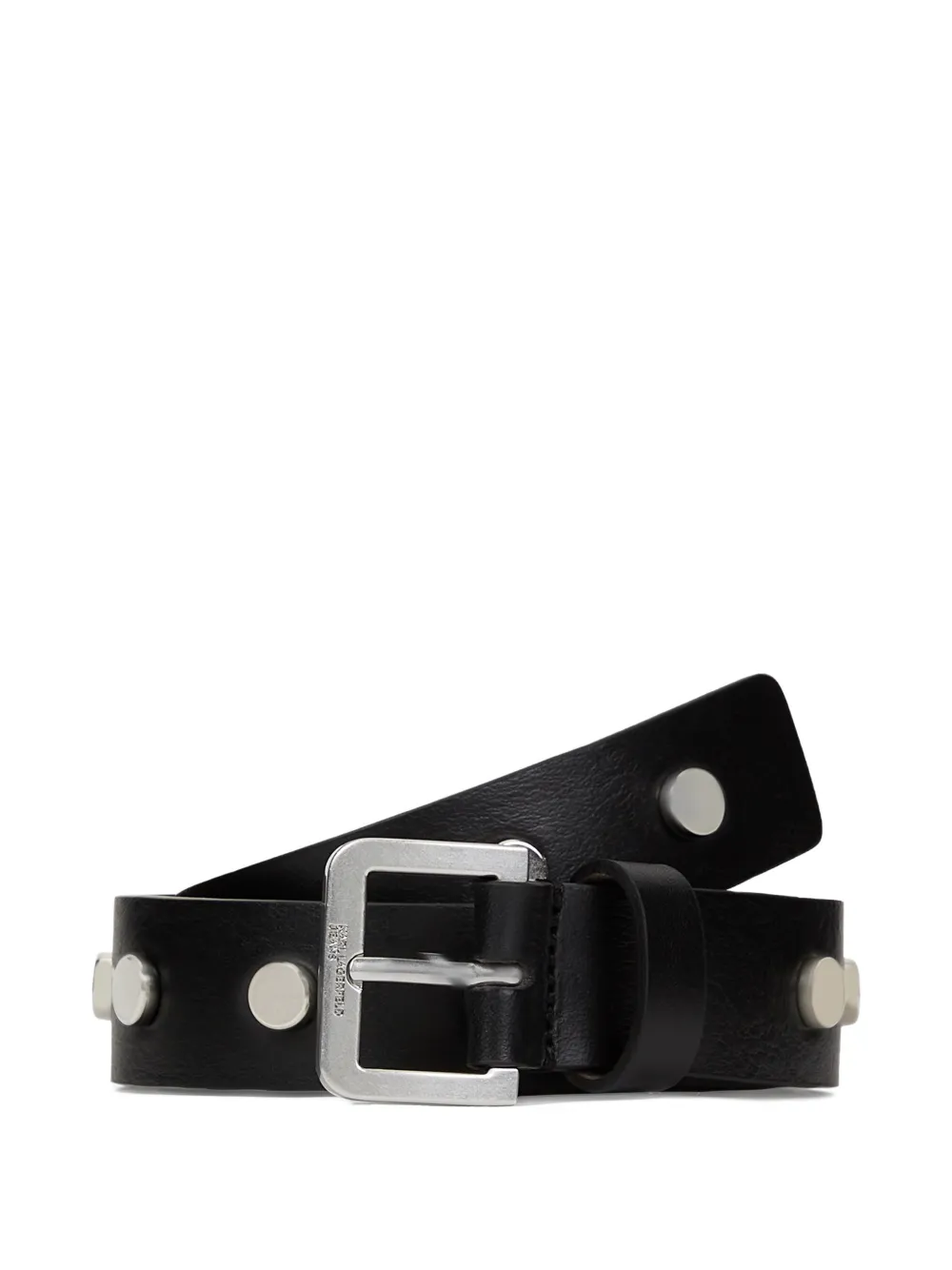 Karl Lagerfeld Jeans studded leather belt - Nero