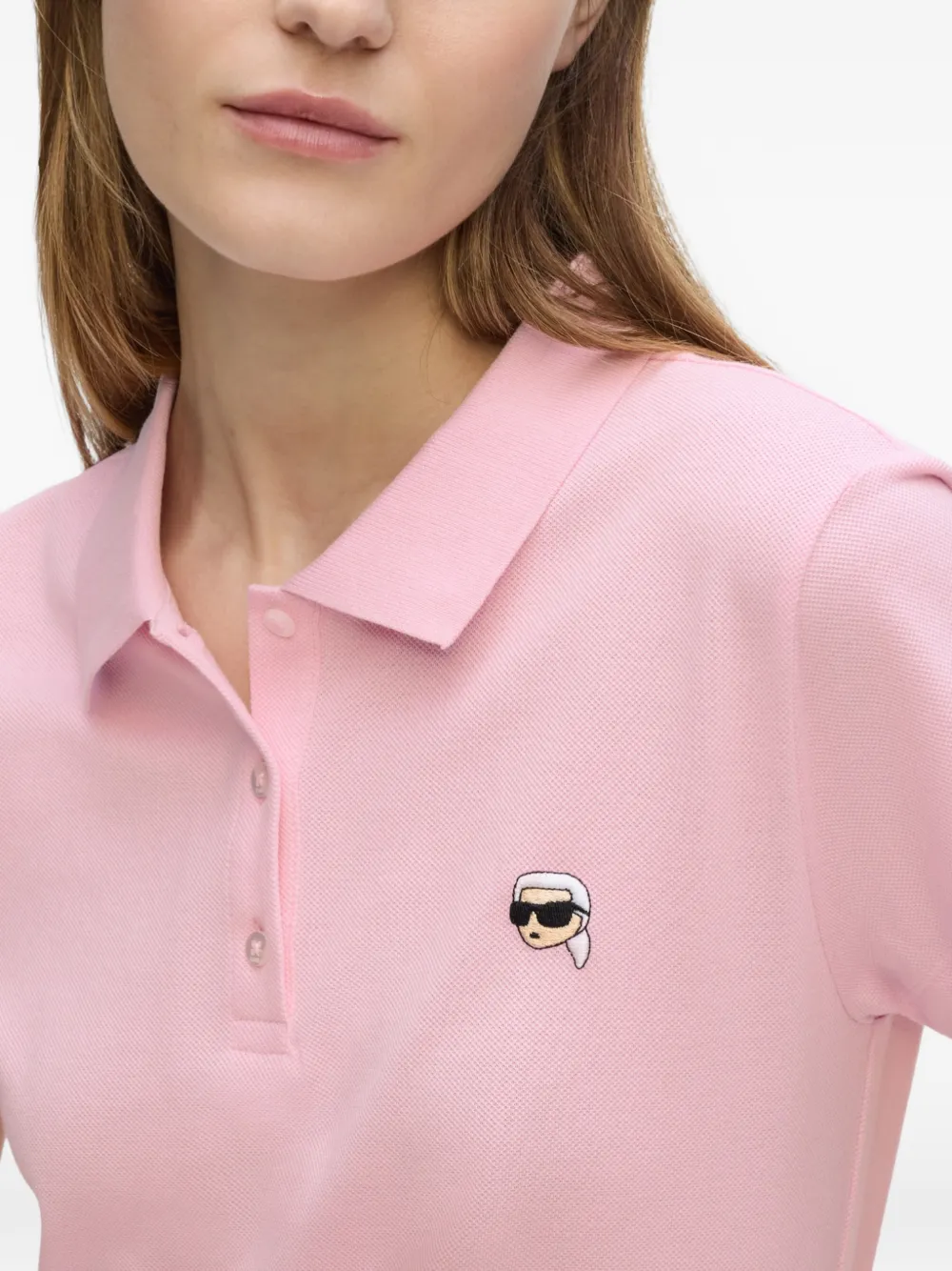 Karl Lagerfeld Ikon poloshirt Roze