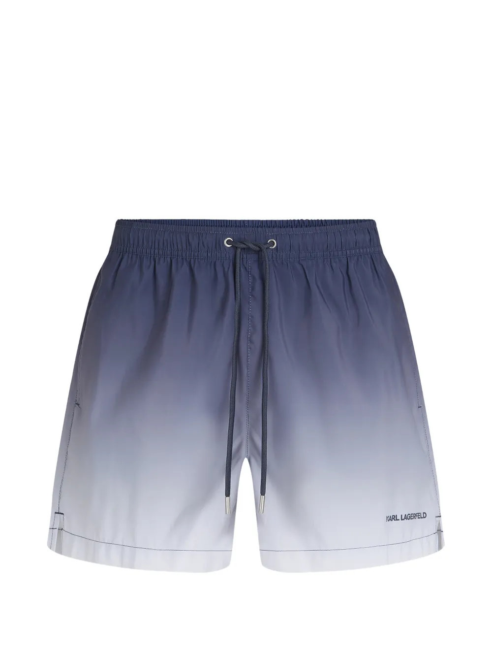 Karl Lagerfeld ombre-print swim shorts - Blau