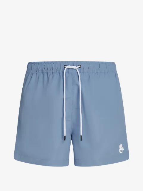 Karl Lagerfeld short de bain Kameo à logo imprimé