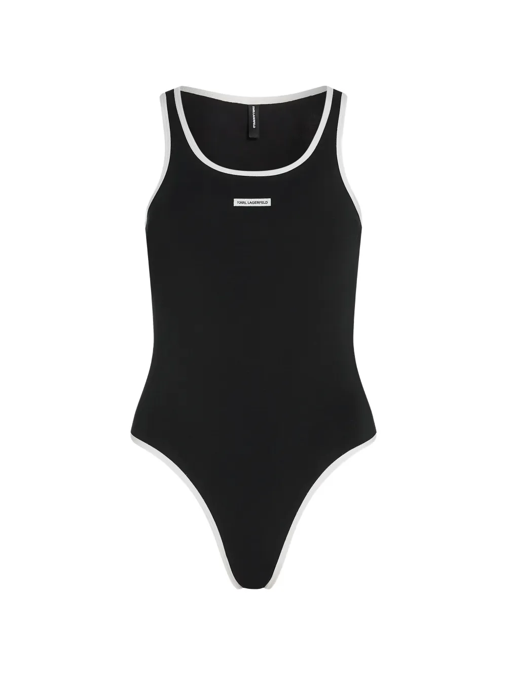 Karl Lagerfeld logo-patch cut-out body - Nero