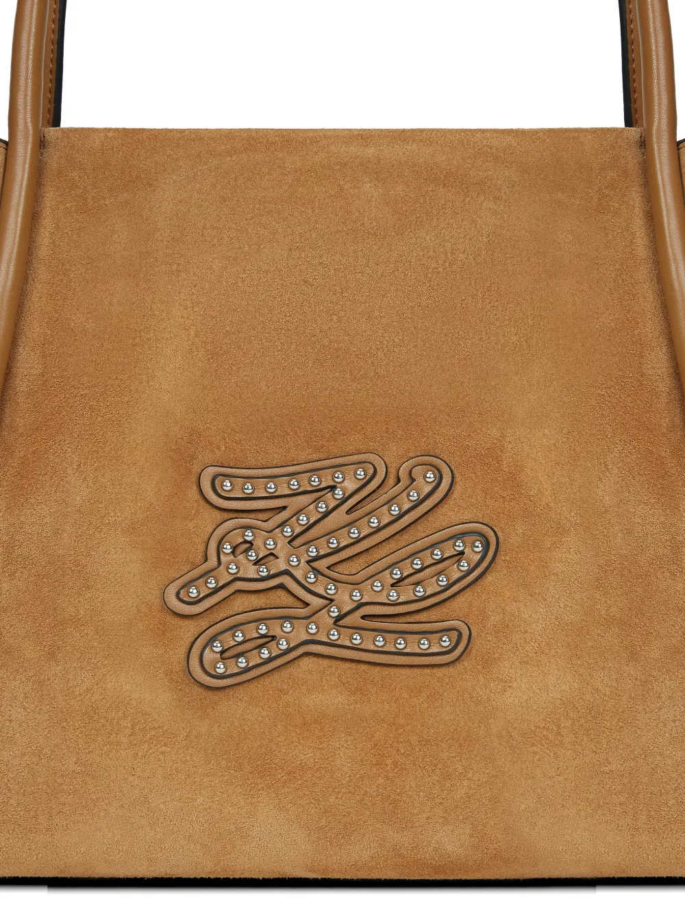 Karl Lagerfeld K Autograph shopper met patch Beige