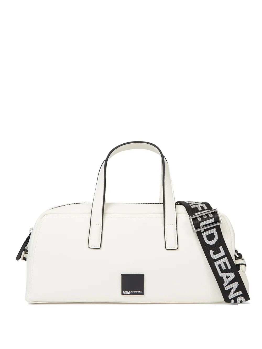 Karl Lagerfeld Jeans logo-patch bowling bag - Toni neutri