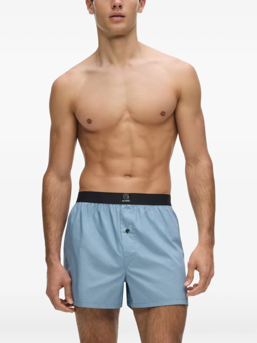 Karl Lagerfeld Ikon boxershorts (set van drie) Blauw